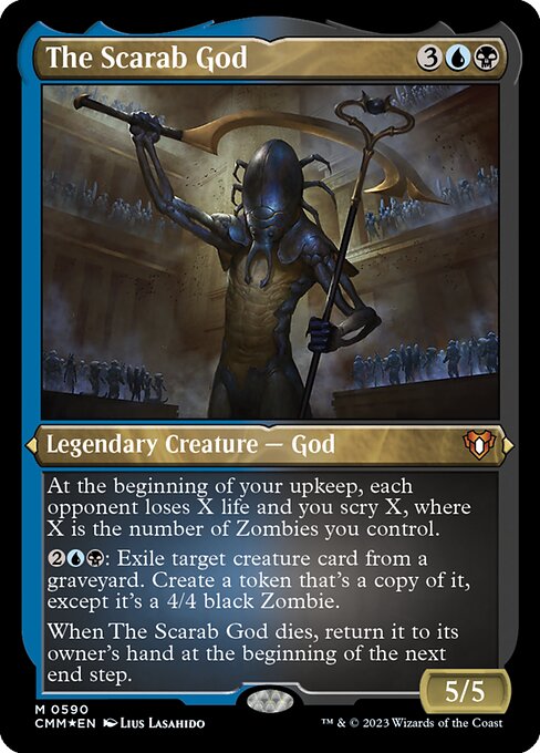 The Scarab God - Commander Masters Mythic Card