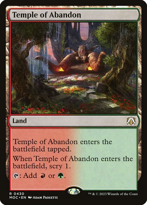Temple of Abandon - March of the Machine Commander Rare Card