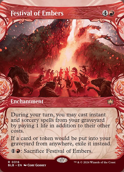 Festival of Embers - Bloomburrow Rare Card