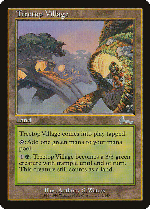 Treetop Village - Urza's Legacy Uncommon Card