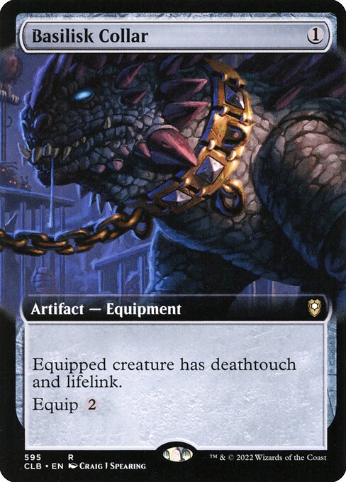 Basilisk Collar - Commander Legends: Battle for Baldur's Gate Rare Card