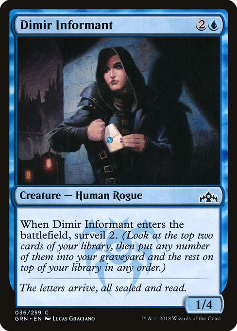 Dimir Informant - Guilds of Ravnica Common Card