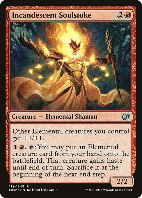 Incandescent Soulstoke - Modern Masters 2015 Uncommon Card