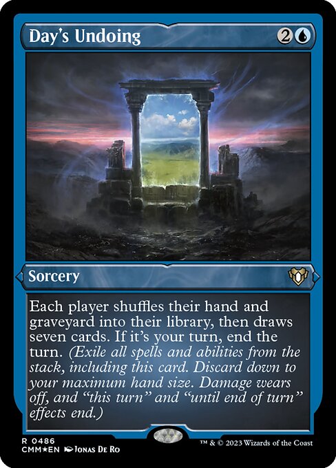Day's Undoing - Commander Masters Rare Card