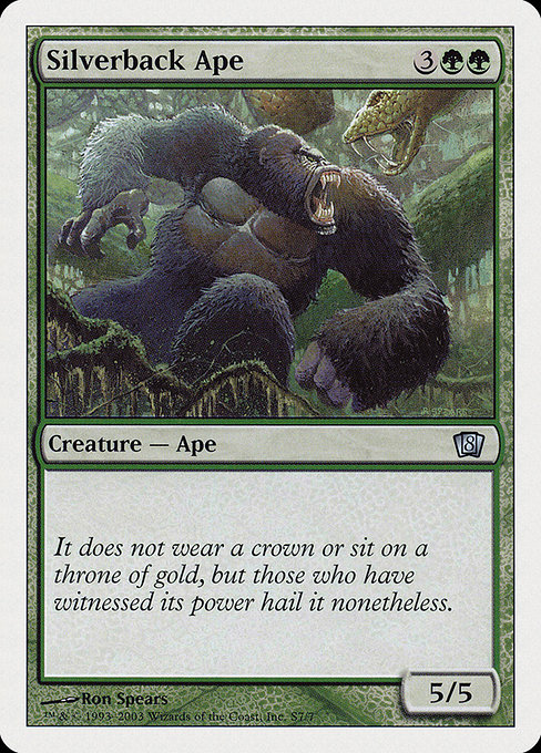 Silverback Ape - Eighth Edition Uncommon Card