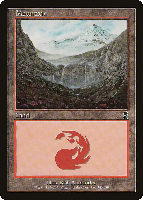Mountain - Odyssey Common Card