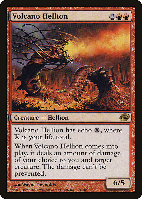Volcano Hellion - Planar Chaos Rare Card