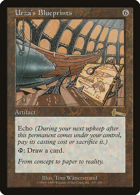 Urza's Blueprints - Urza's Legacy Rare Card