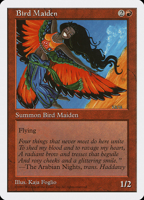 Bird Maiden - Fifth Edition Common Card