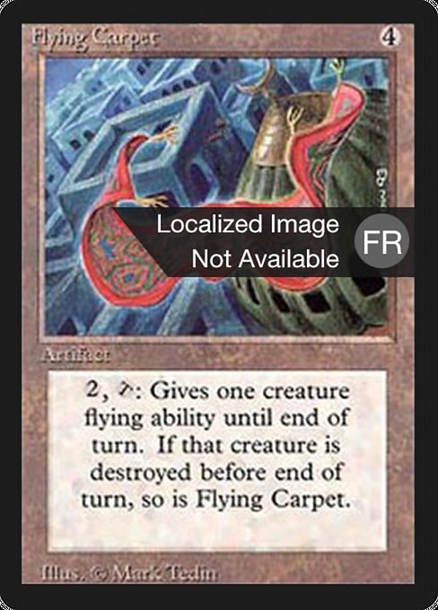 Flying Carpet - Foreign Black Border Rare Card