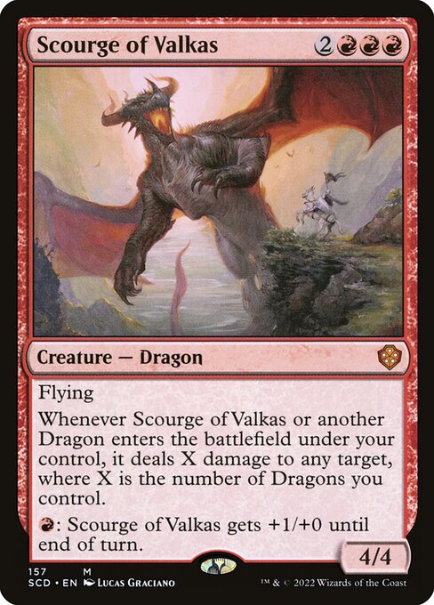 Scourge of Valkas - Starter Commander Decks Mythic Card