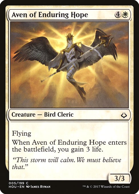 Aven of Enduring Hope - Hour of Devastation Common Card