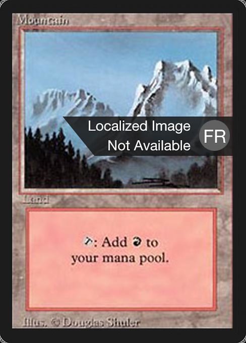 Mountain - Foreign Black Border Common Card