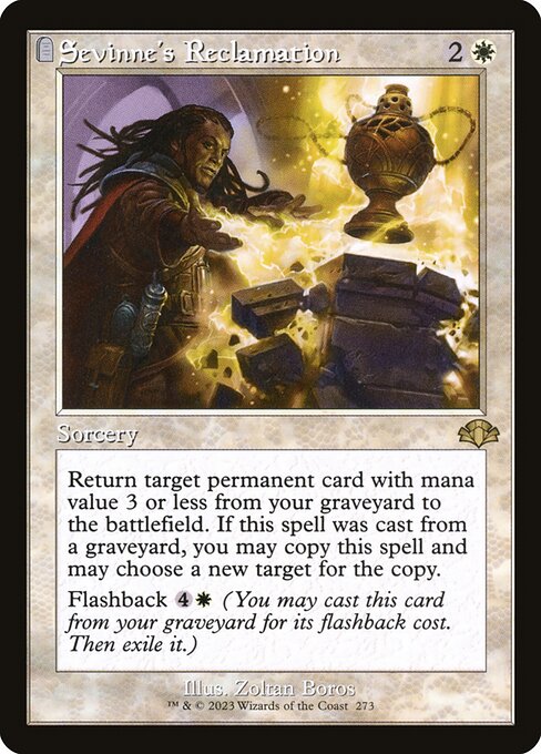 Sevinne's Reclamation - Dominaria Remastered Rare Card
