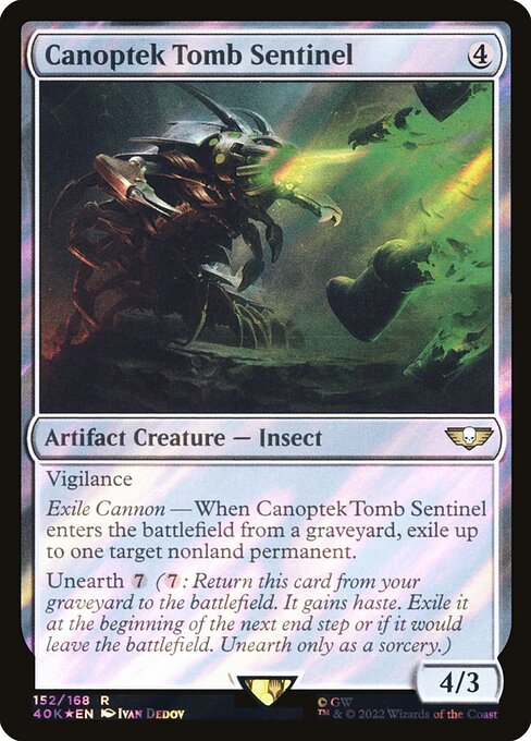 Canoptek Tomb Sentinel - Warhammer 40,000 Commander Rare Card