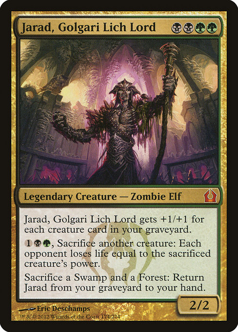 Jarad, Golgari Lich Lord - Return to Ravnica Mythic Card