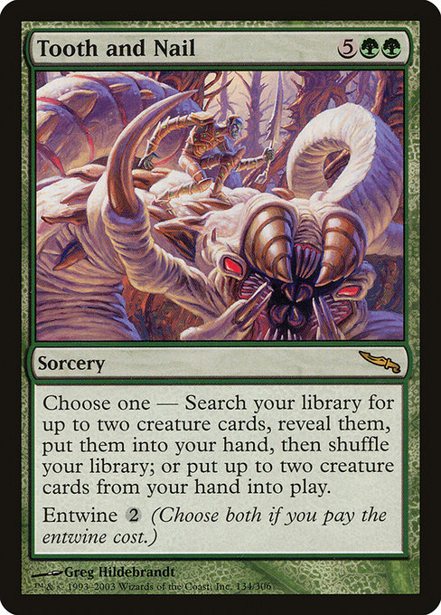 Tooth and Nail - Mirrodin Rare Card