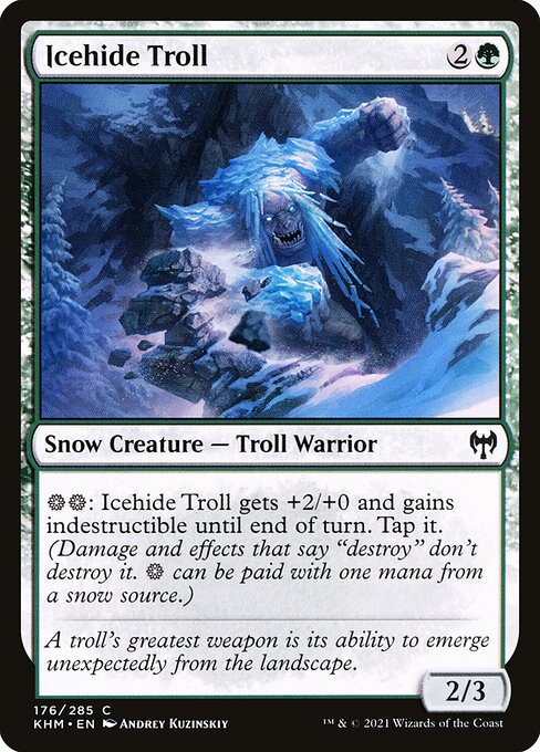 Icehide Troll - Kaldheim Common Card