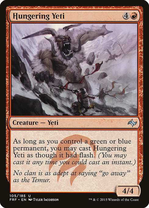 Hungering Yeti - Fate Reforged Uncommon Card