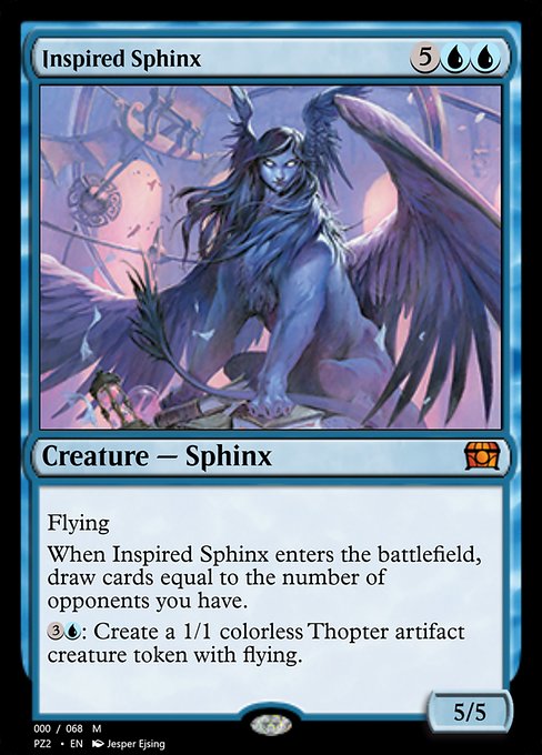 Inspired Sphinx - Treasure Chest Mythic Card
