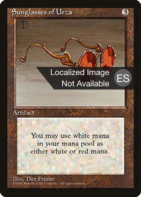 Sunglasses of Urza - Fourth Edition Foreign Black Border Rare Card