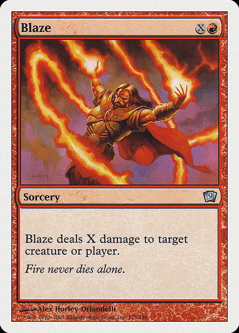 Blaze - Ninth Edition Uncommon Card