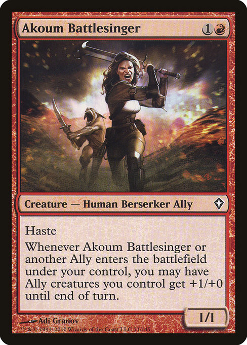 Akoum Battlesinger - Worldwake Common Card