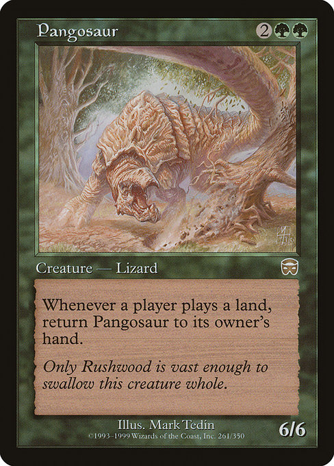 Pangosaur - Mercadian Masques Rare Card