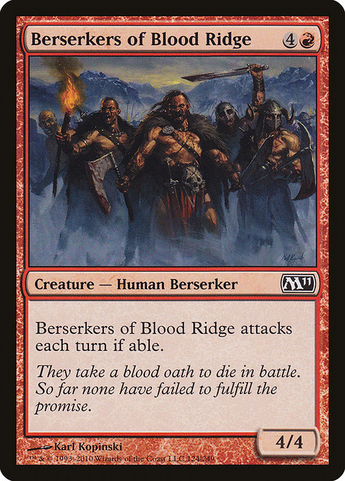 Berserkers of Blood Ridge - Magic 2011 Common Card