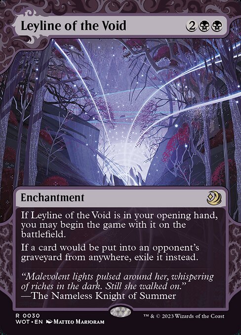Leyline of the Void - Wilds of Eldraine: Enchanting Tales Rare Card