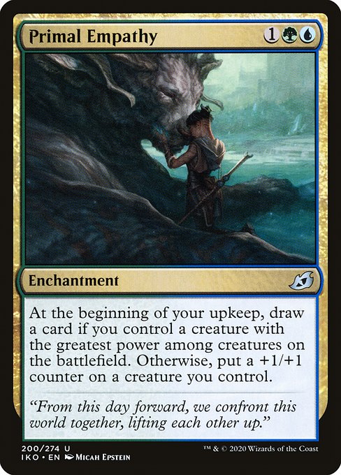 Primal Empathy - Ikoria: Lair of Behemoths Uncommon Card