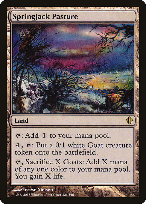 Springjack Pasture - Commander 2013 Rare Card