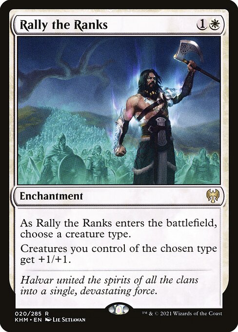 Rally the Ranks - Kaldheim Rare Card
