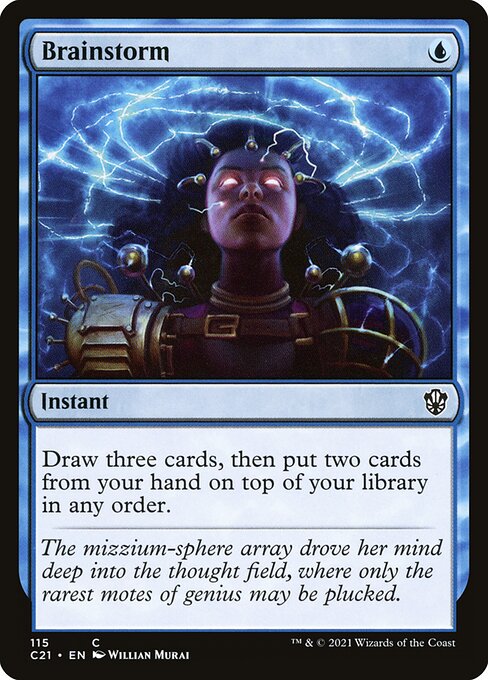 Brainstorm - Commander 2021 Common Card