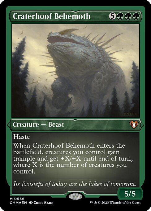 Craterhoof Behemoth - Commander Masters Mythic Card