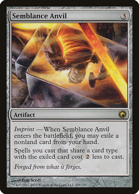 Semblance Anvil - Scars of Mirrodin Rare Card