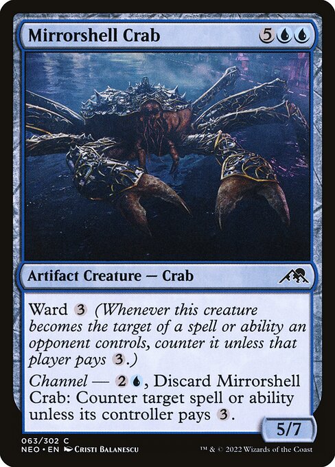 Mirrorshell Crab - Kamigawa: Neon Dynasty Common Card