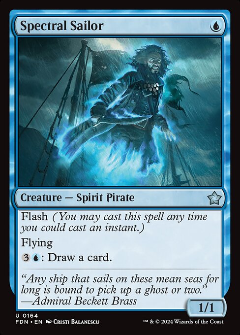 Spectral Sailor - Foundations Uncommon Card