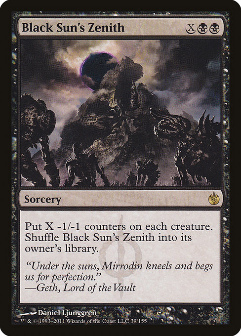 Black Sun's Zenith - Mirrodin Besieged Rare Card