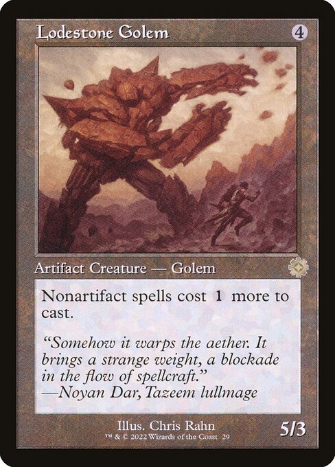 Lodestone Golem - The Brothers' War Retro Artifacts Rare Card