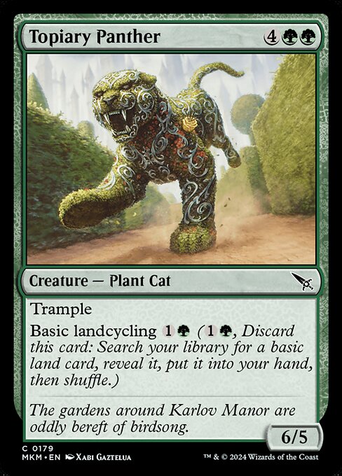 Topiary Panther - Murders at Karlov Manor Common Card