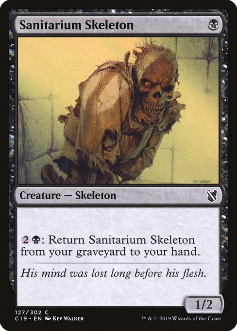 Sanitarium Skeleton - Commander 2019 Common Card