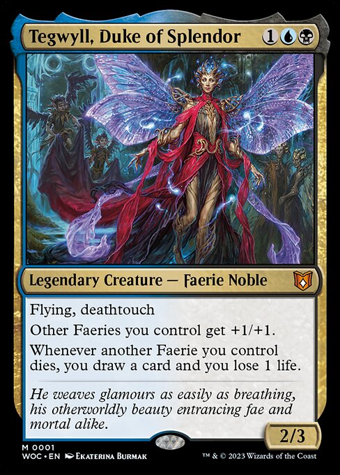 Tegwyll, Duke of Splendor - Wilds of Eldraine Commander Mythic Card