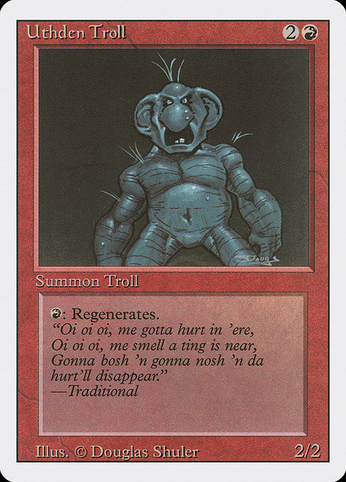 Uthden Troll - Revised Edition Uncommon Card