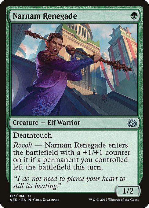 Narnam Renegade - Aether Revolt Uncommon Card