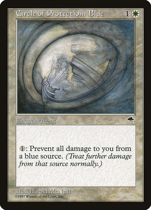Circle of Protection: Blue - Tempest Common Card