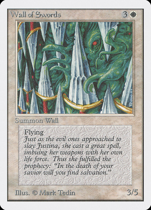 Wall of Swords - Unlimited Edition Uncommon Card