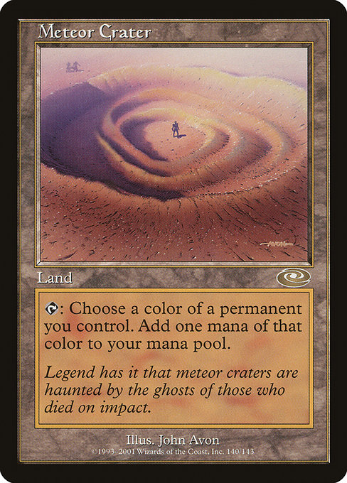Meteor Crater - Planeshift Rare Card