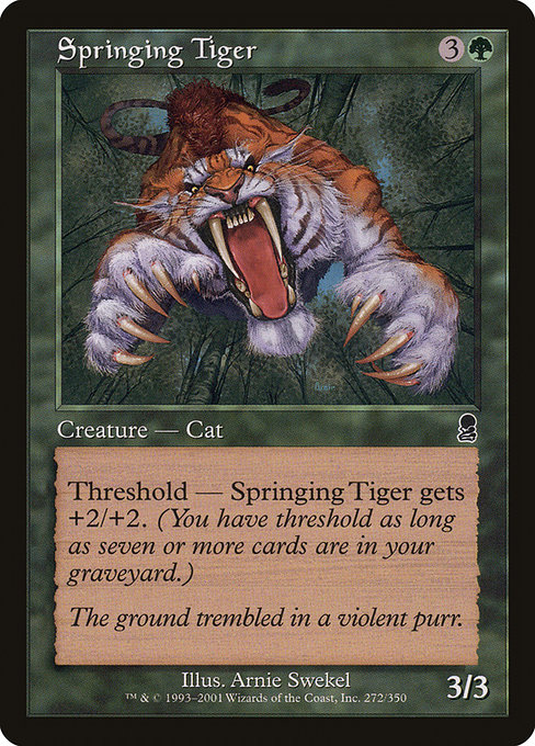Springing Tiger - Odyssey Common Card