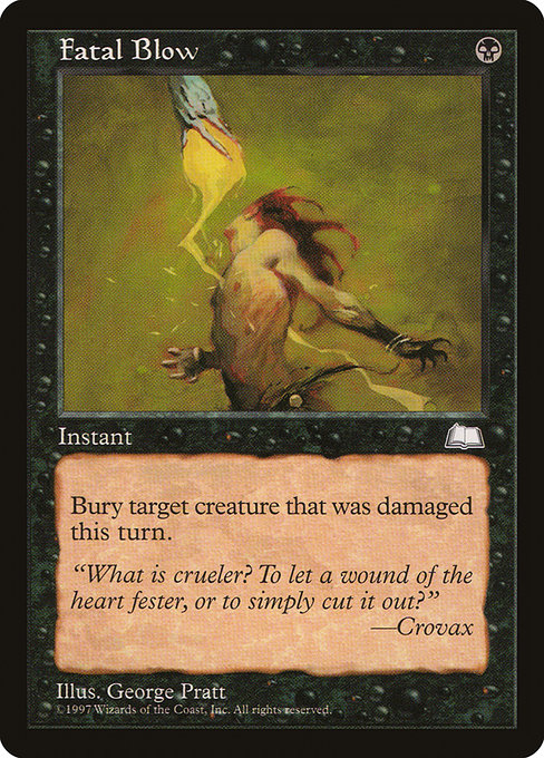 Fatal Blow - Weatherlight Common Card